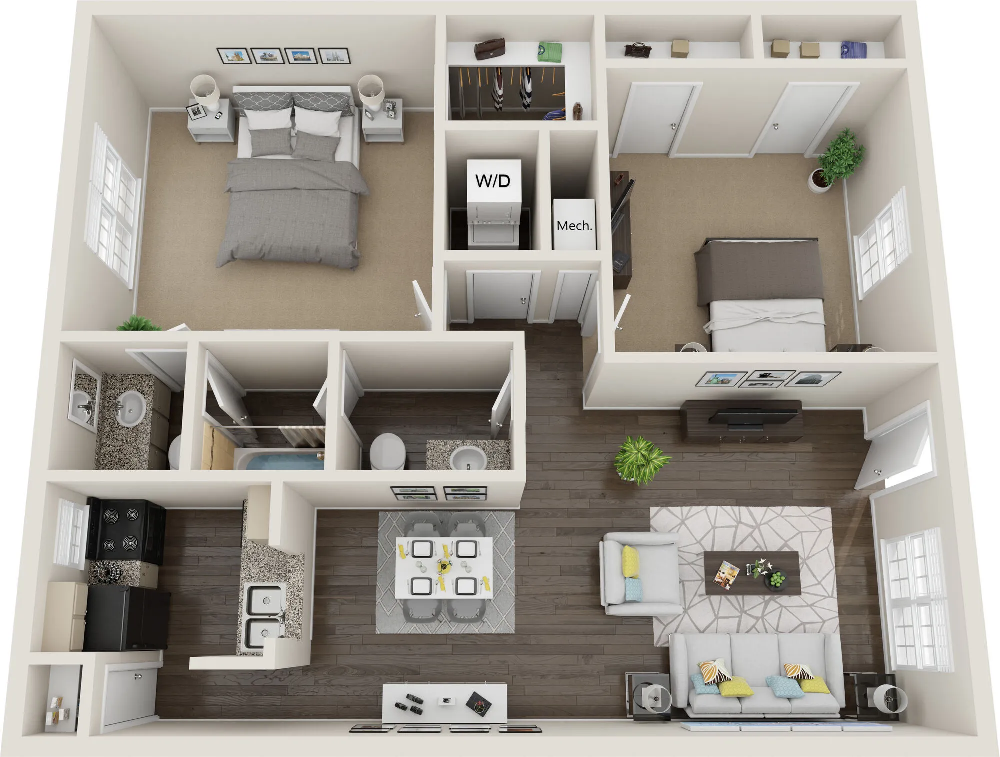 Midtown Manor B2 Floor plan