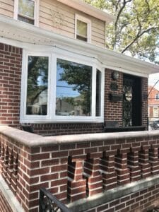 Picture of a house with a beautiful new bay window.