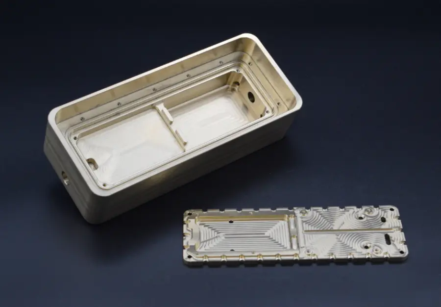 Aluminium nickel bronze machined enclosure