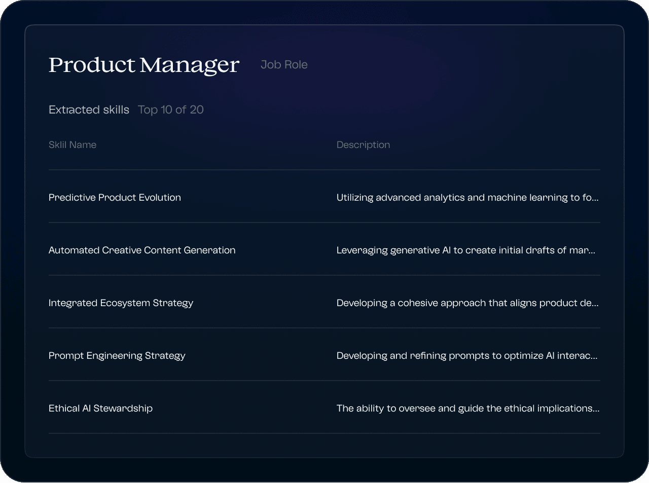 AI-First Skills Planning