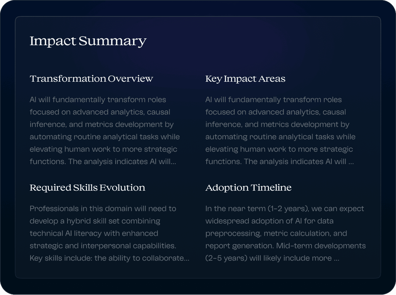 AI Integration Roadmap