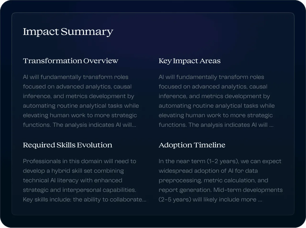 AI Integration Roadmap