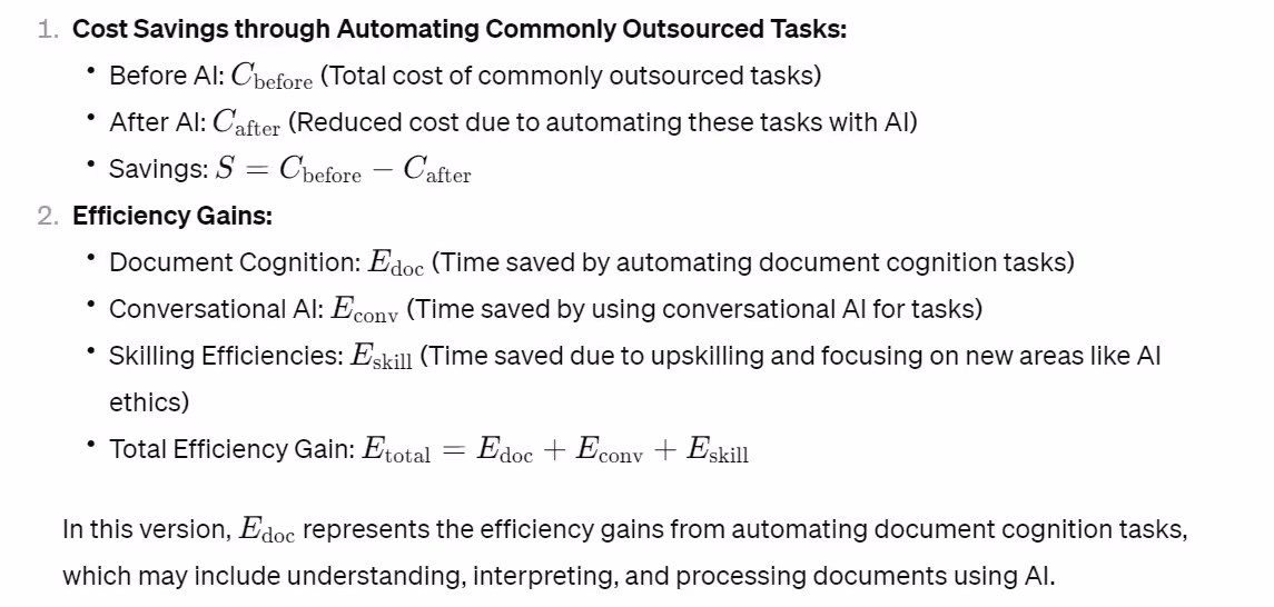 Costs saving