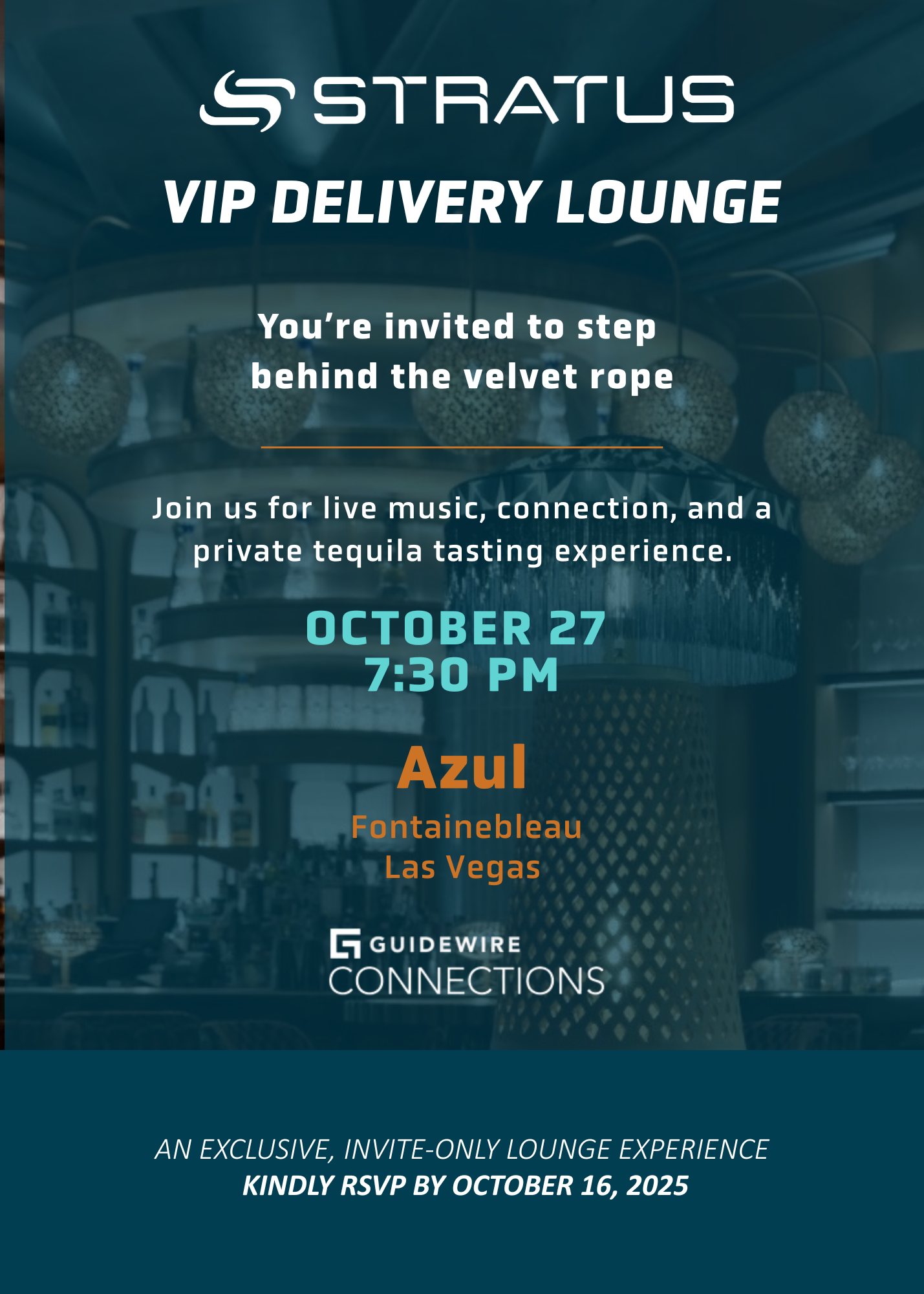 Stratus VIP Delivery Lounge at Guidewire Connections