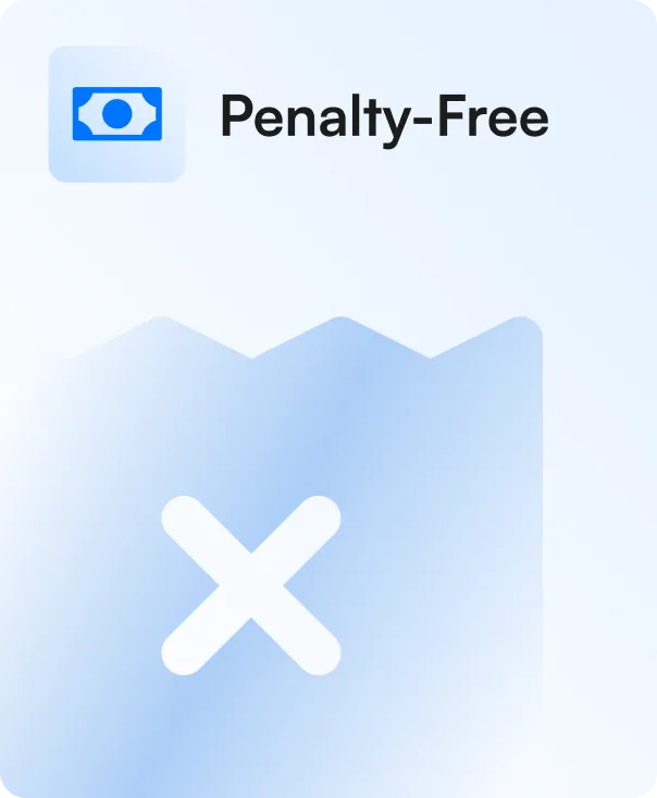 Penalty-free benefit card