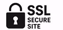 Lock icon beside text stating SSL Secure Site.