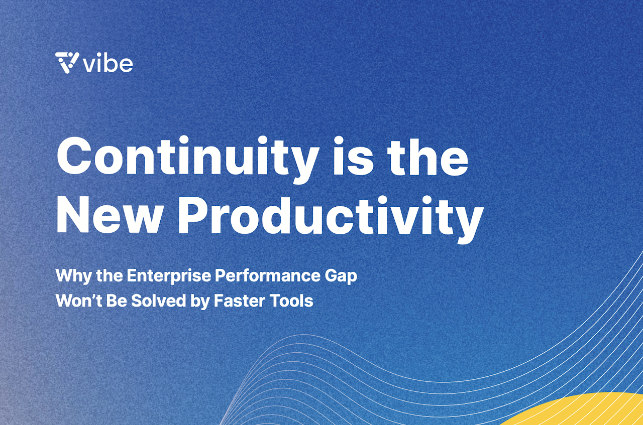 Continuity Is the New Productivity