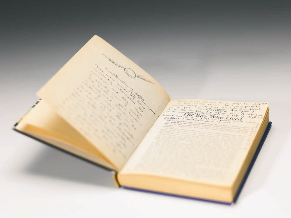 First edition of Harry Potter and the Philosopher’s Stone, owned and personally annotated by JK Rowling