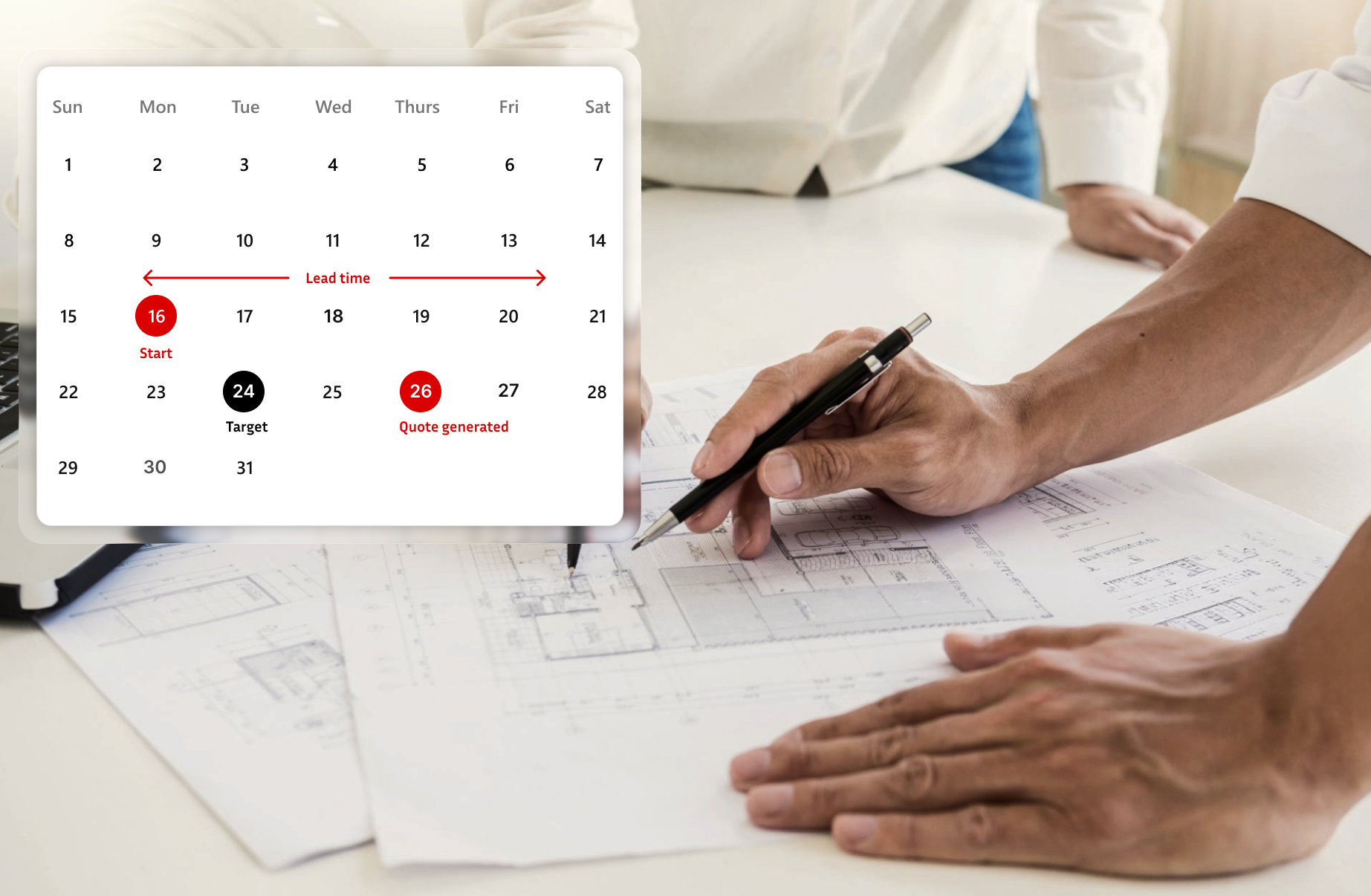 Construction material supplier is running out of vehicles for delivery.