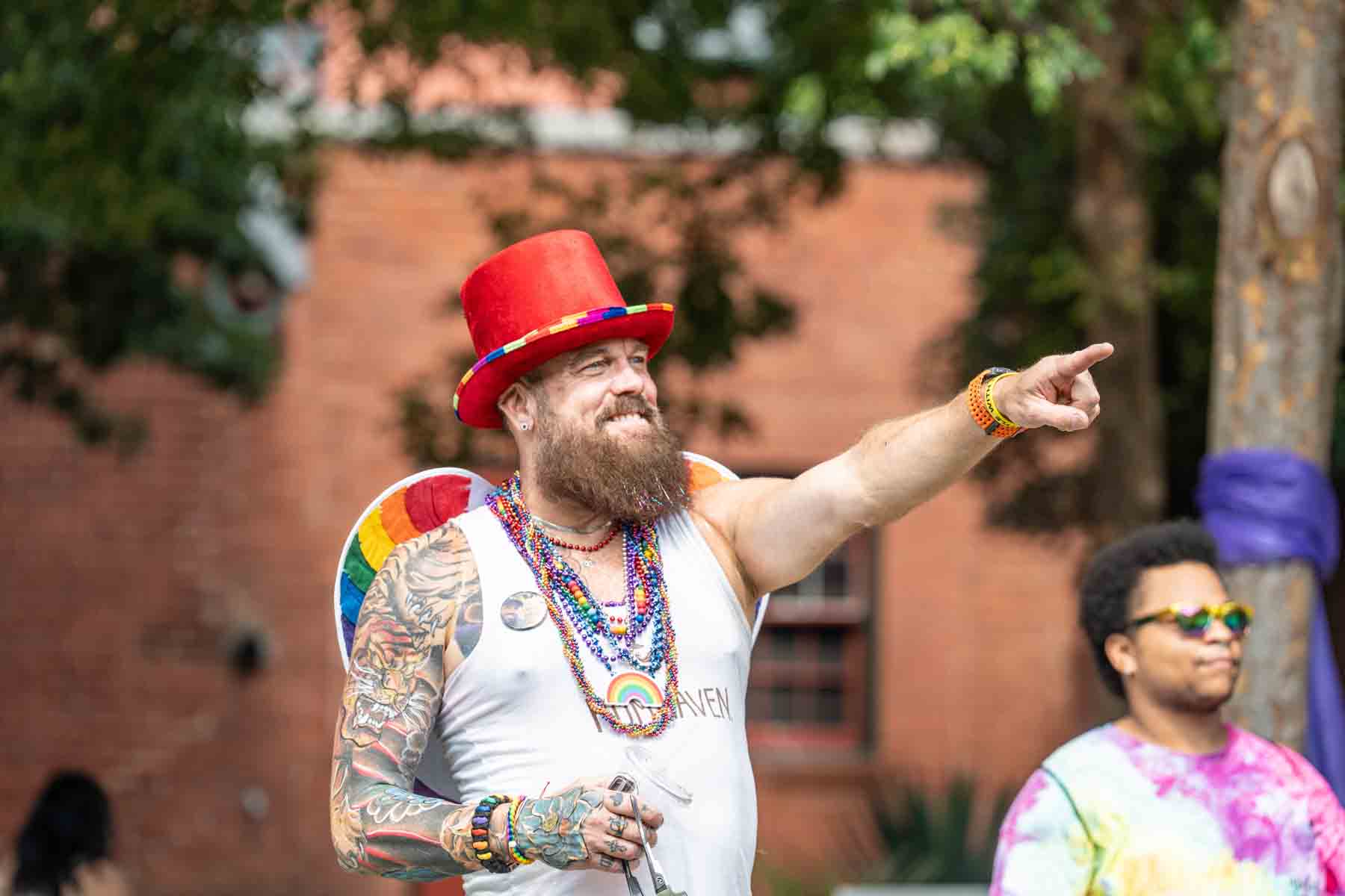 Crowd enjoying entertainment at Greensboro Pride