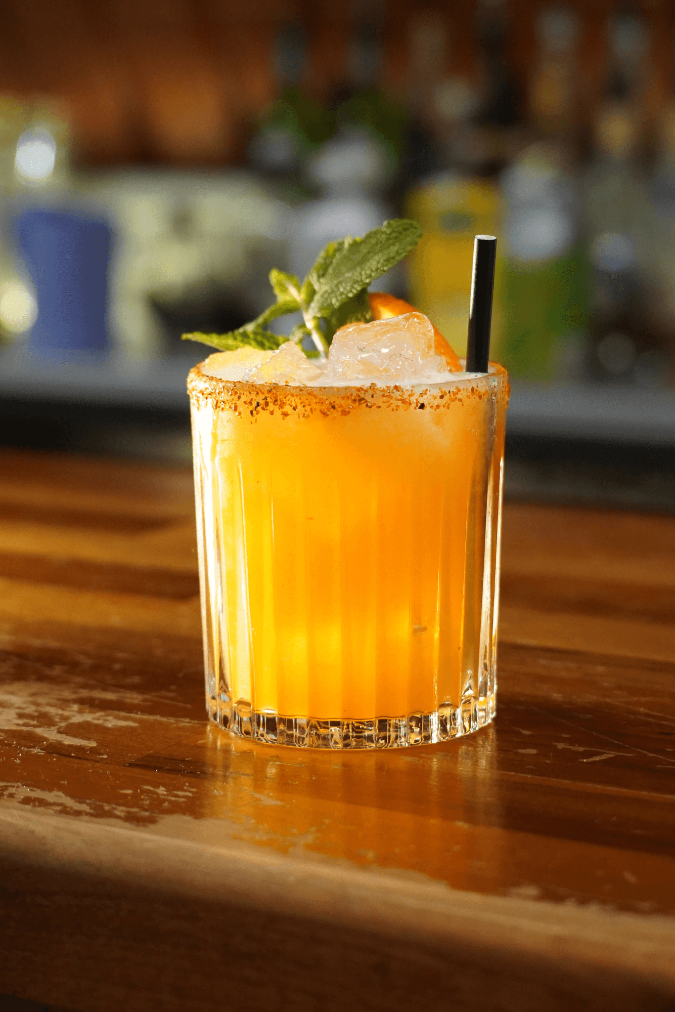 Detail-rich cocktail photo created to promote seasonal drinks.