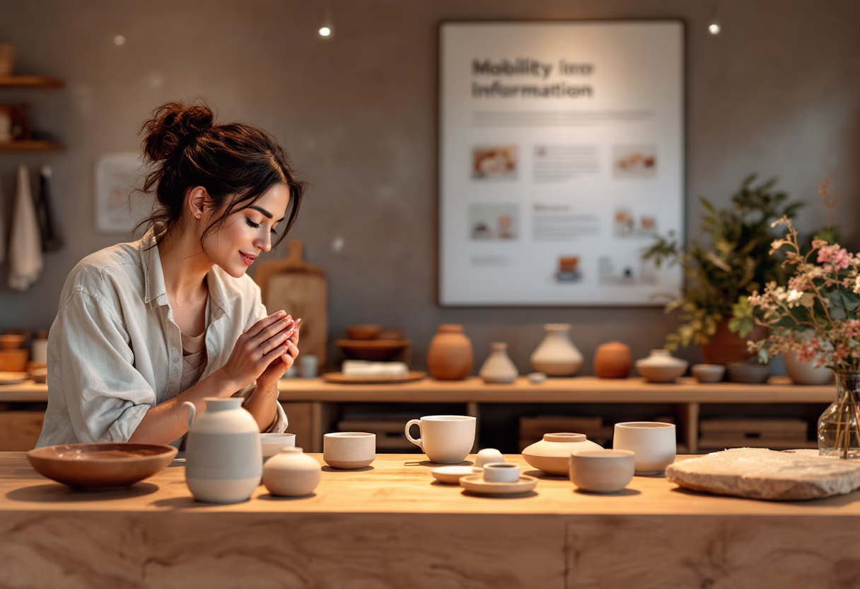 image of a person asking a question at an information counter (for a mobility and transportation)