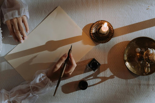 image of writing on notepad (for a financial advisor)