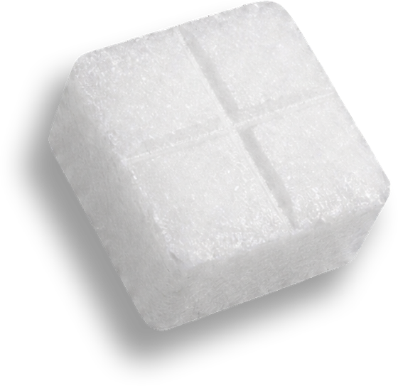 A Joyous ketamine troche, scored into four