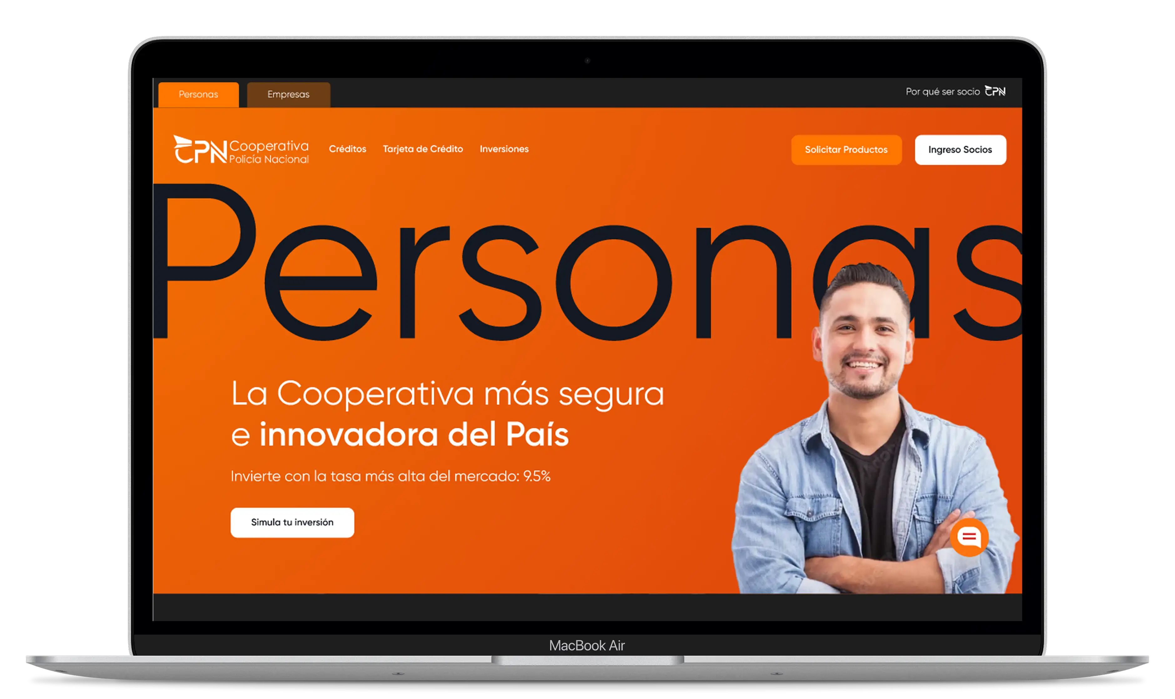CPN cooperative banking website homepage