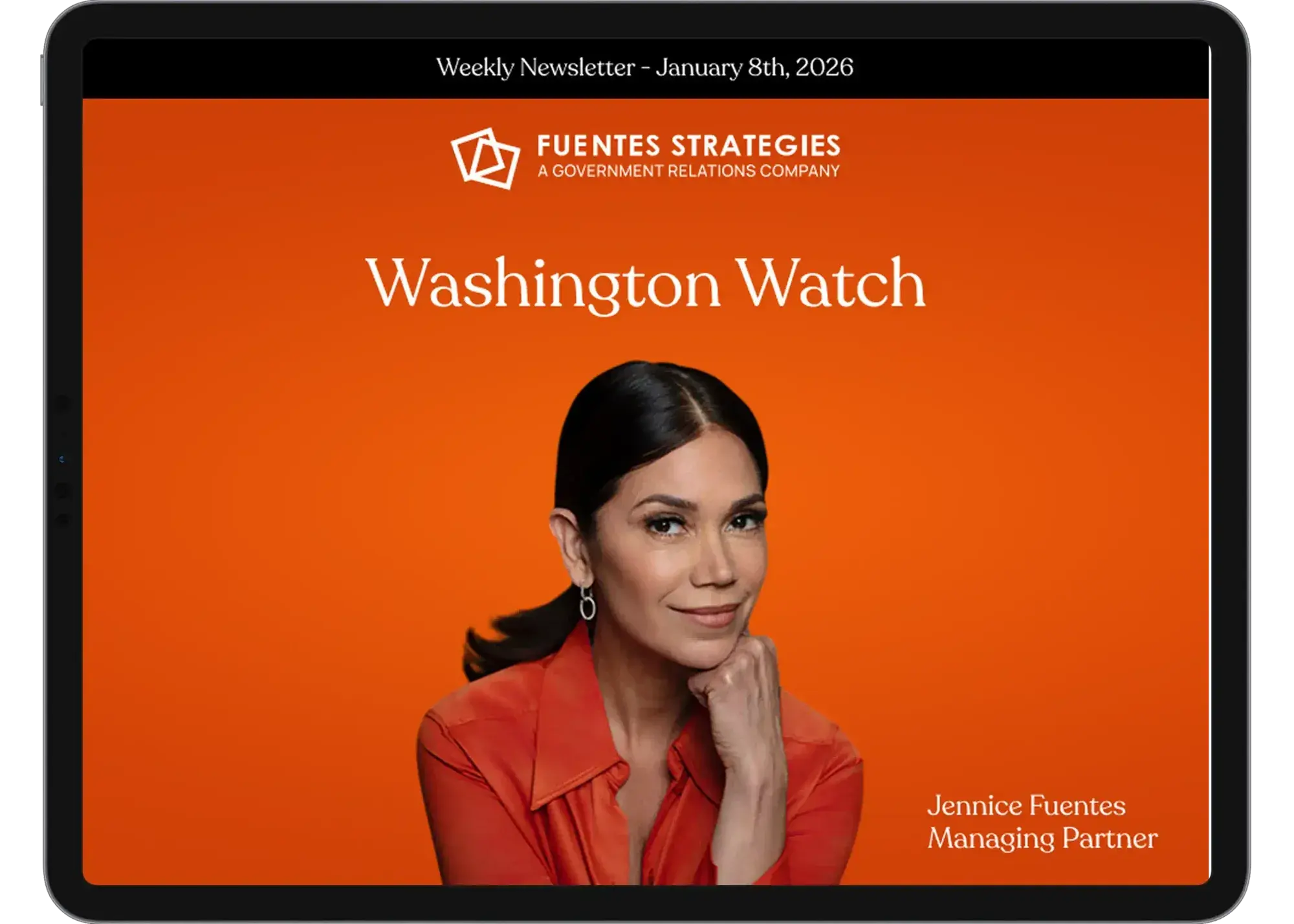 Newsletter Washington Watch de Fuentes Strategies