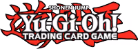 The logo for the Yu-Gi-Oh! card game.