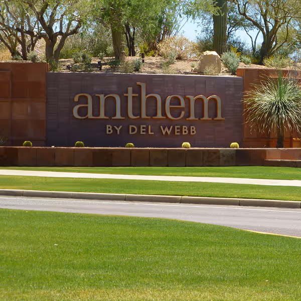 A picture of the Anthem city sign.
