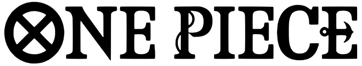 Logo of the One Piece manga and anime series featuring stylized text with a skull wearing a straw hat.