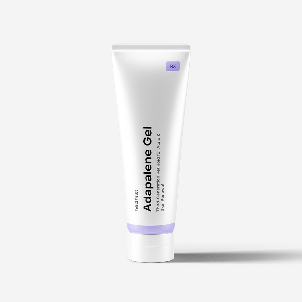 Adapalene Gel white tube prescription acne treatment retinoid for skin renewal.