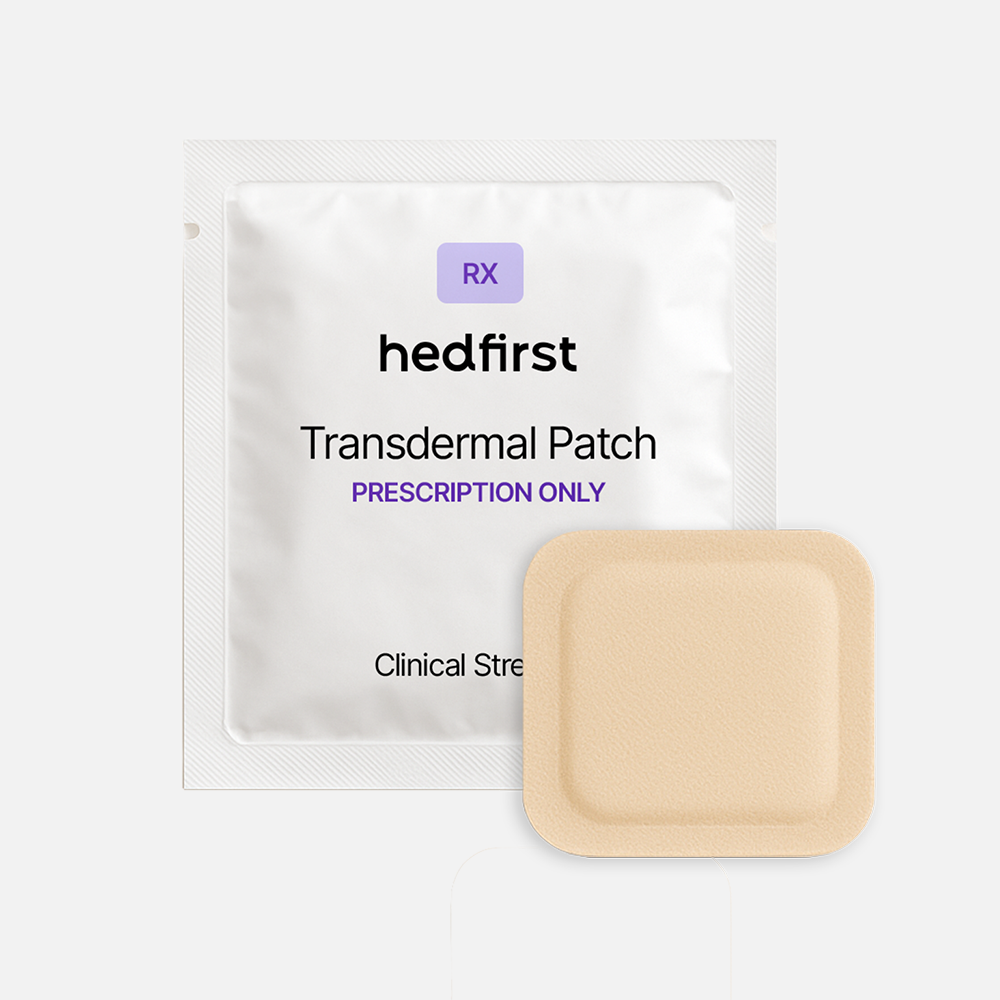 Hedfirst Lidocaine Cream jar fast-acting topical anesthetic for neuropathy pain on white background.