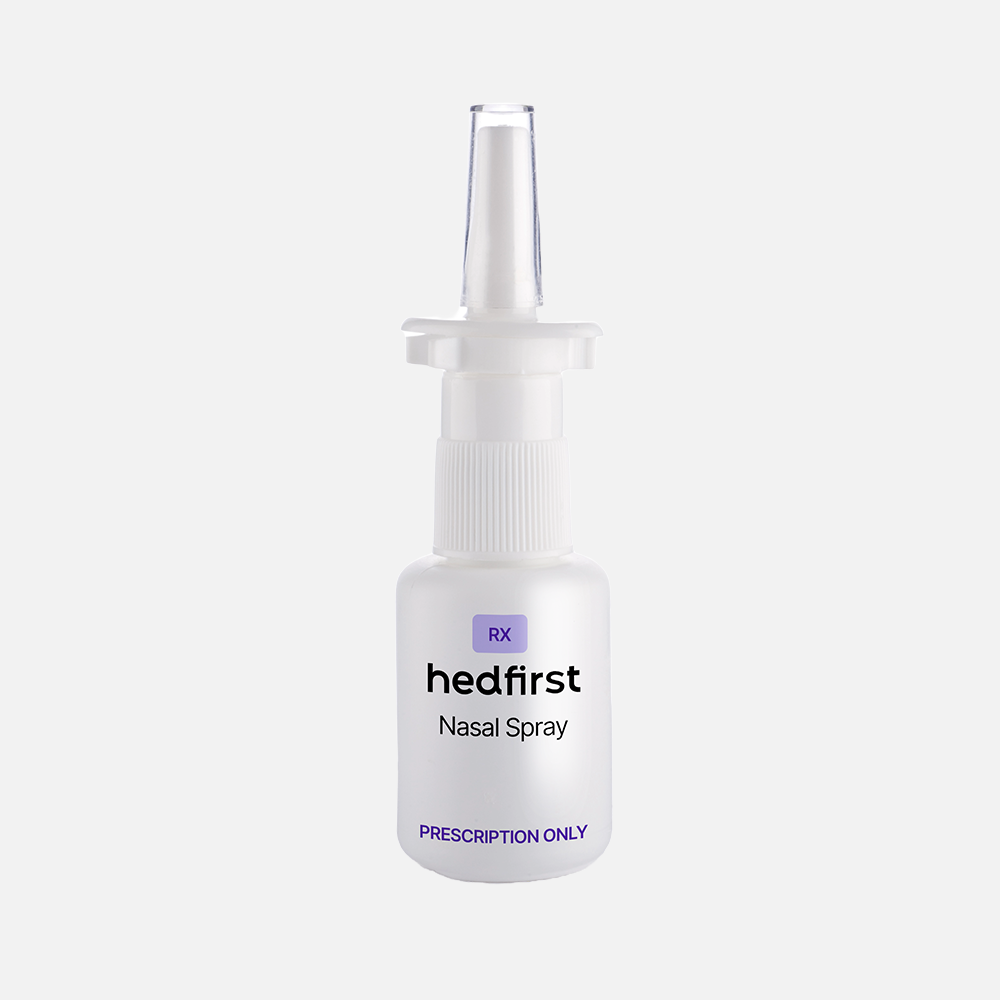 White prescription medication bottle labeled Propranolol for physical anxiety and migraine prevention on white background.
