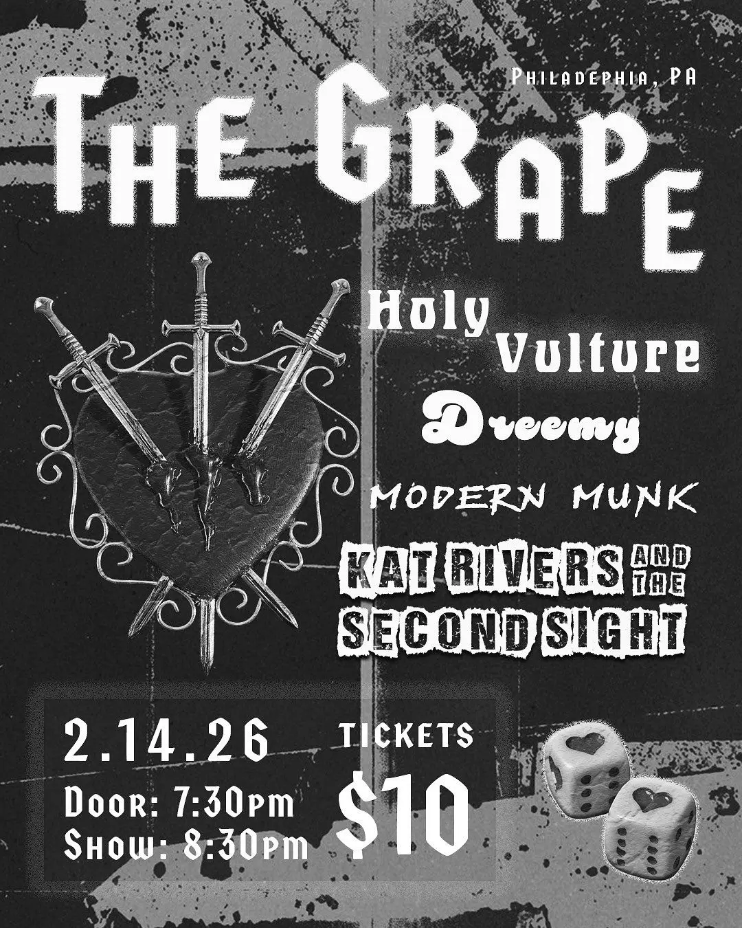 Kat Rivers & the Second Sight + Holy Vulture + Dreemy + Modern Munk