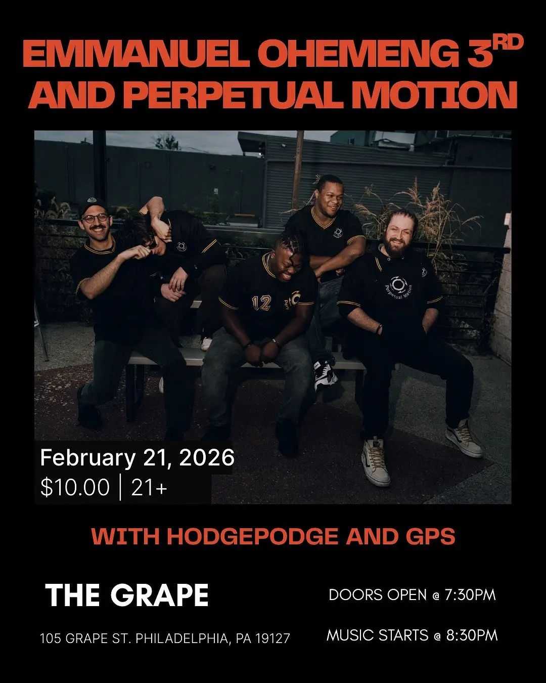 Emmanuel Ohemeng III & Perpetual Motion with Hodge Podge + GPS