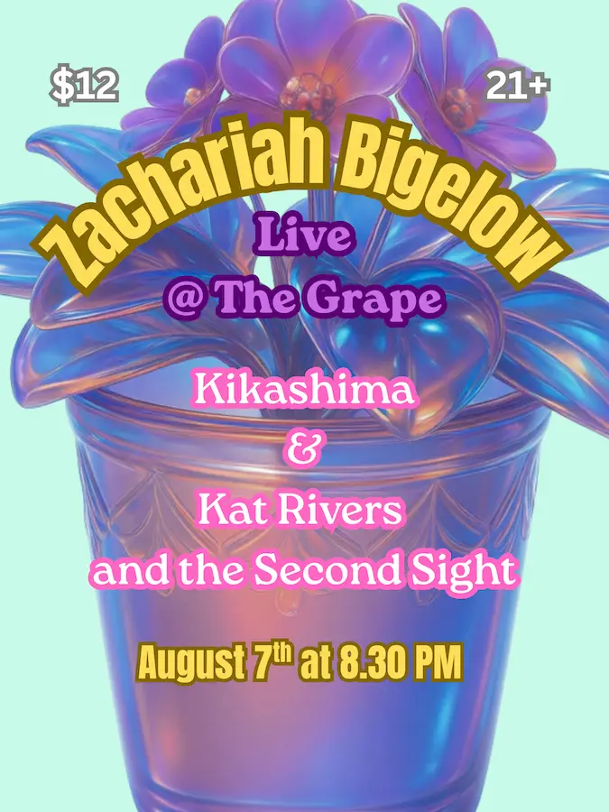 Zachariah Bigelow with Kikashima + Kat Rivers & The Second Sight