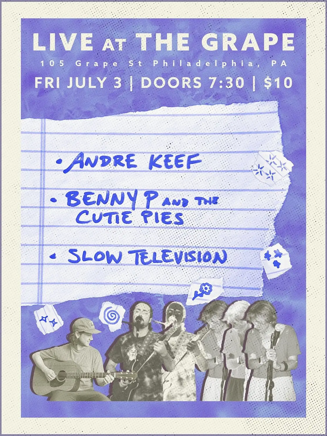 Andre Keef with Benny P & the Cutie Pies + Slow Television
