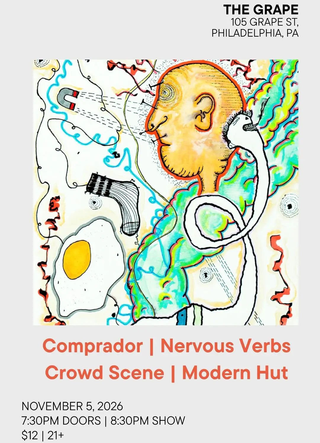 Comprador + Nervous Verbs + Crowd Scene + Modern Hut