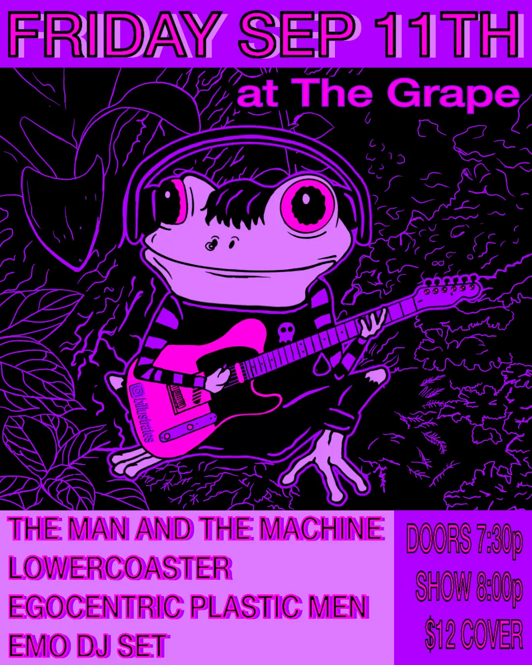 The Man and The Machine + Lowercoaster + Egocentric Plastic Men + Emo DJ Set