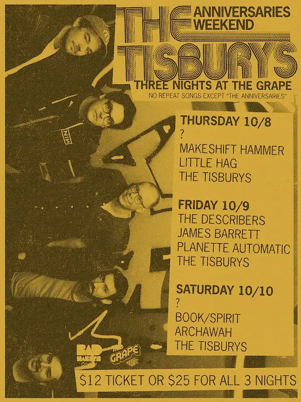 The Tisburys Anniversaries Weekend