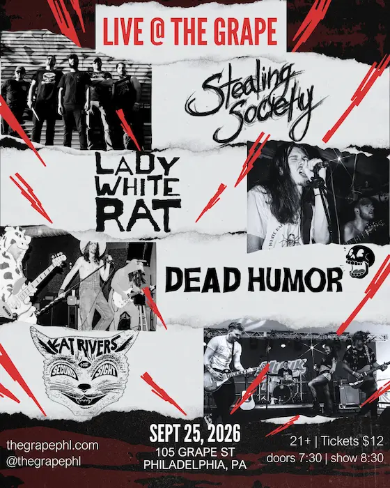 Stealing Society + Lady White Rat + Dead Humor + Kat Rivers & The Second Sight