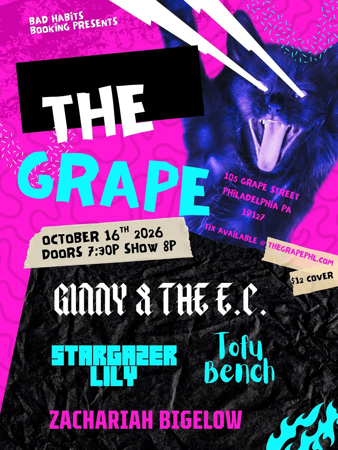 Ginny & The E.C. + Stargazer Lily + Tofu Bench + Zachariah Bigelow