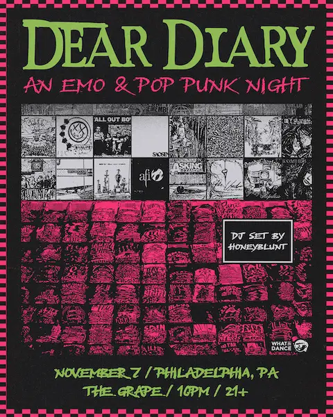 Dear Diary: An Emo & Pop Punk Night