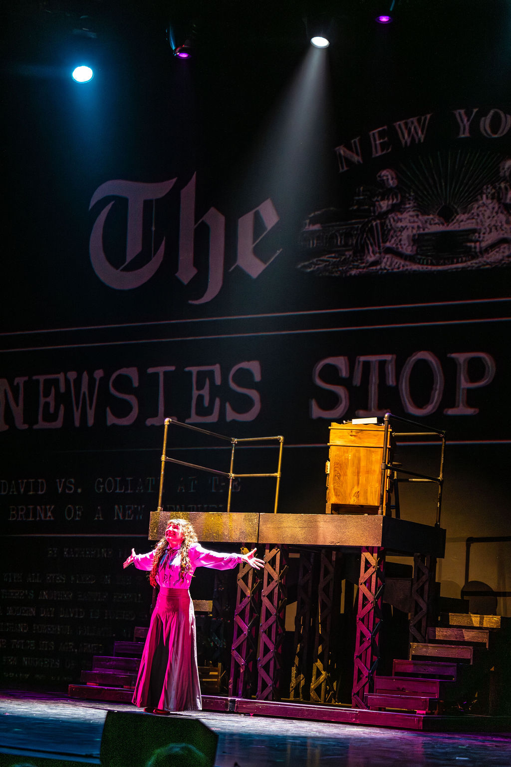 Newspaper that appeared during the final part of Katherines solo.