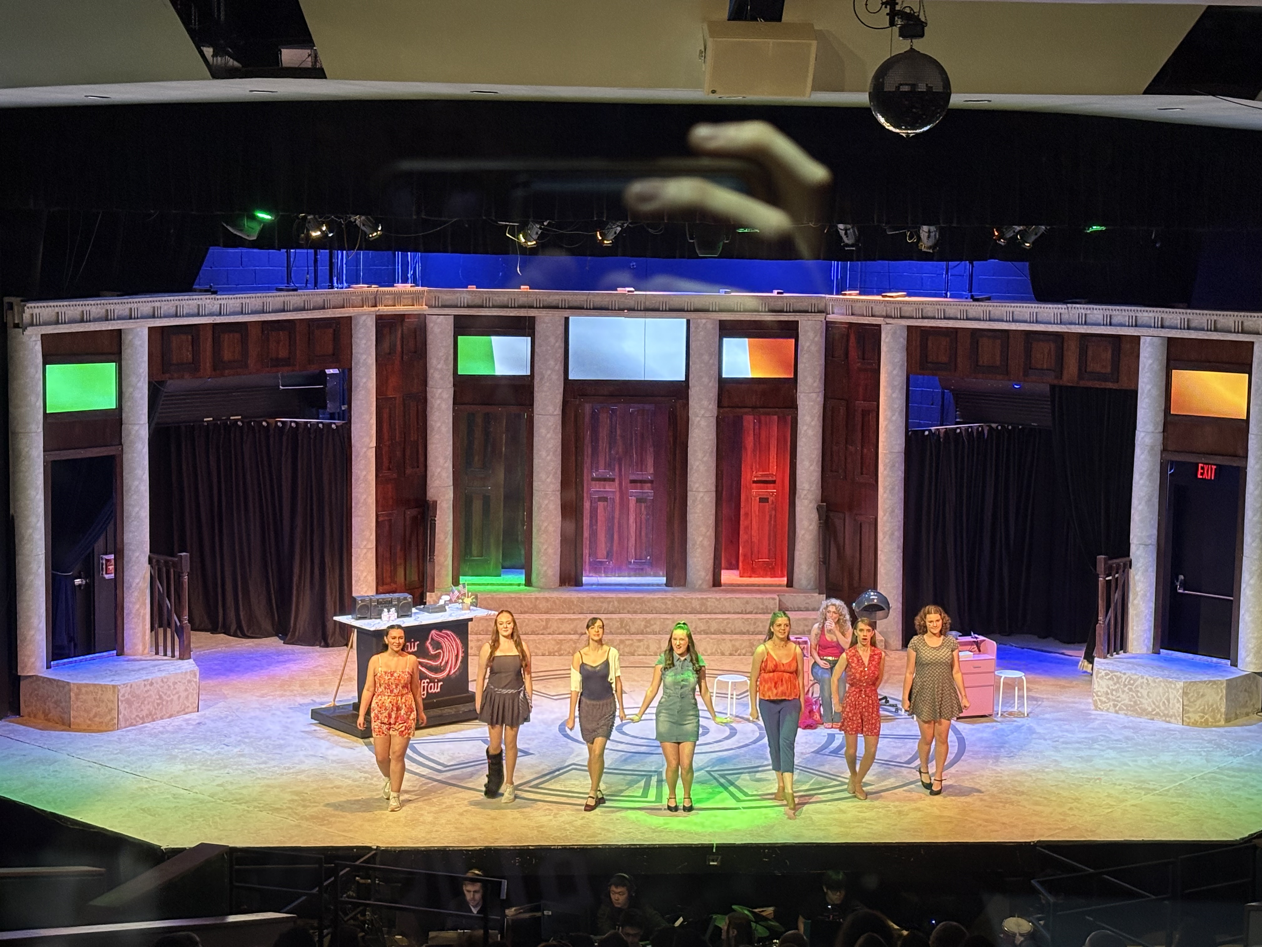 Irish section, you can see the extra PixBars and TV's that we added.