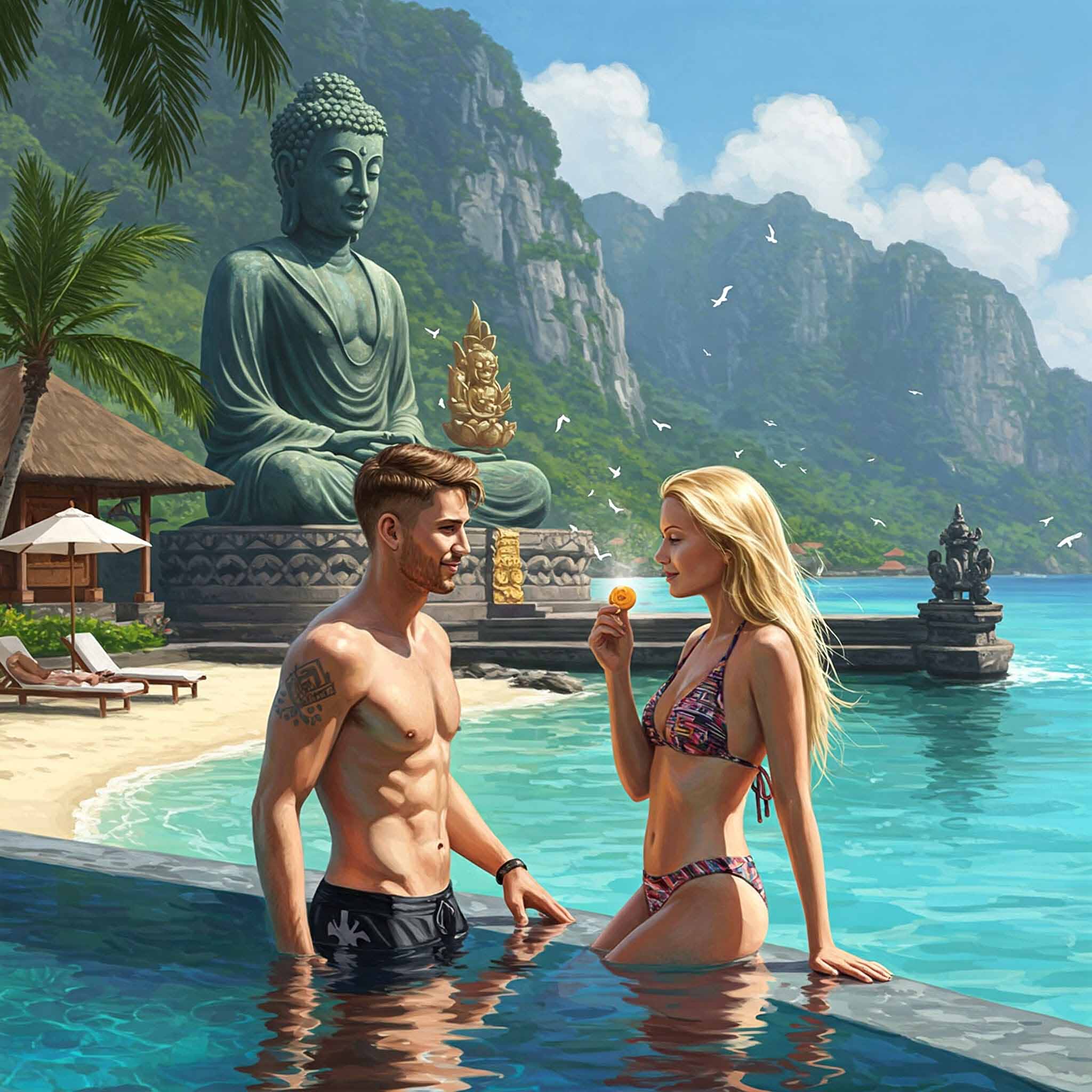 Guests at wellness resorts