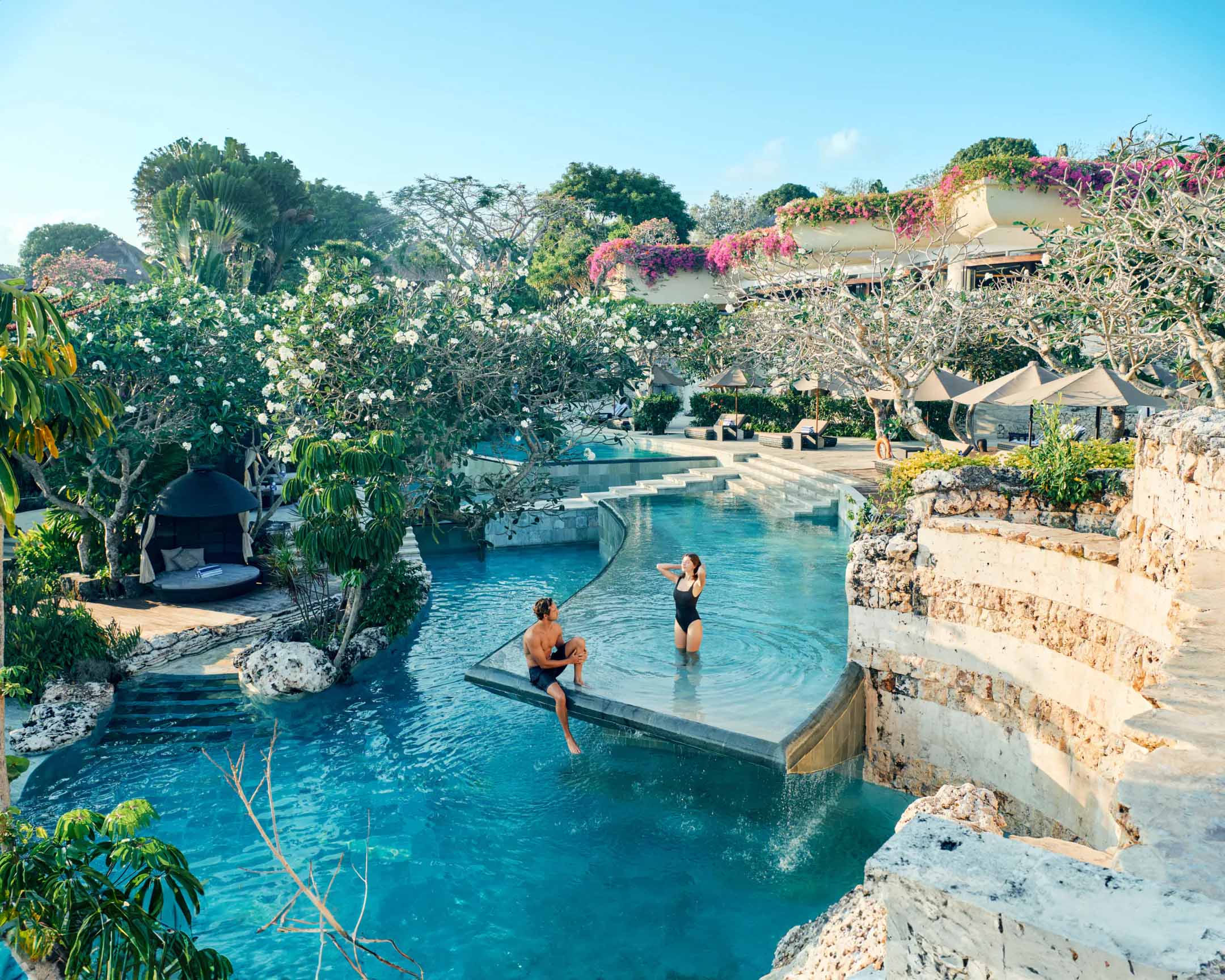 Guests at Ayana Resort Bali wellness resort
