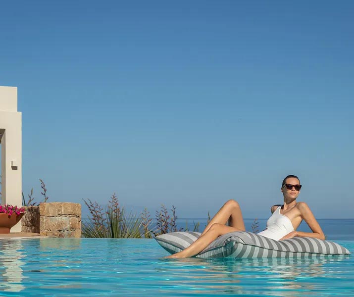 Guest at Sani Resort Greek wellness resort
