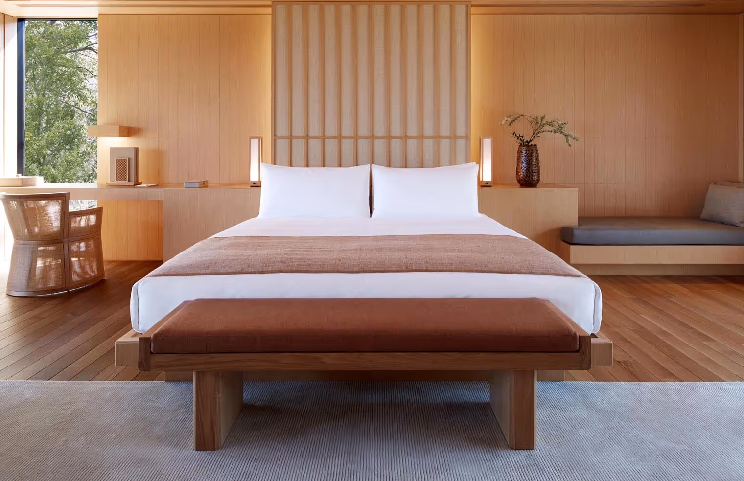 Room at Amanemu Japan wellness resort