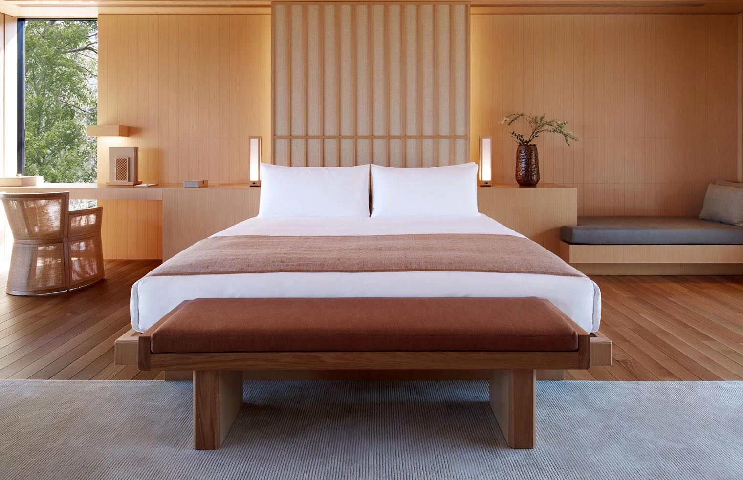 Room at Amanemu Japan wellness resort