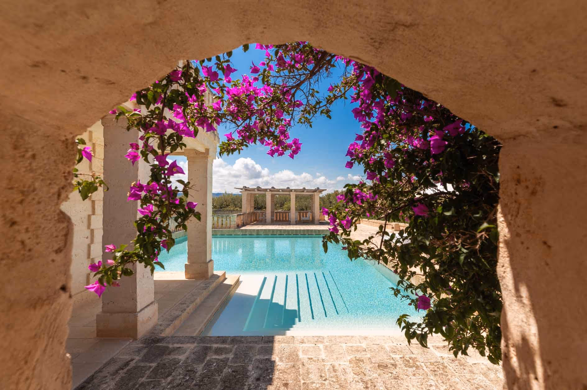 Pool at Borgo Egnazia Italy wellness resort
