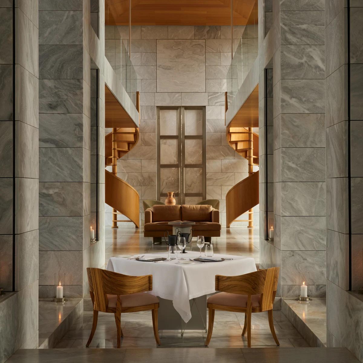 Restaurant at Amanzoe Greek wellness resort