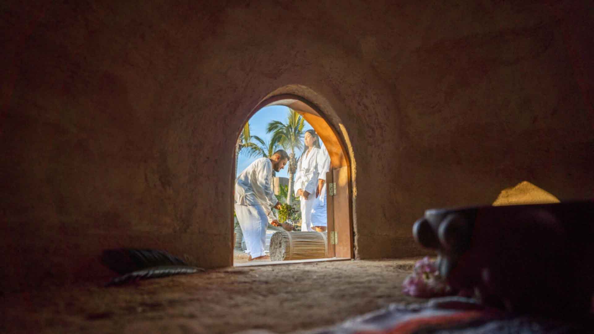 Guests and staff at Paradero Todos Santos Mexico wellness resort