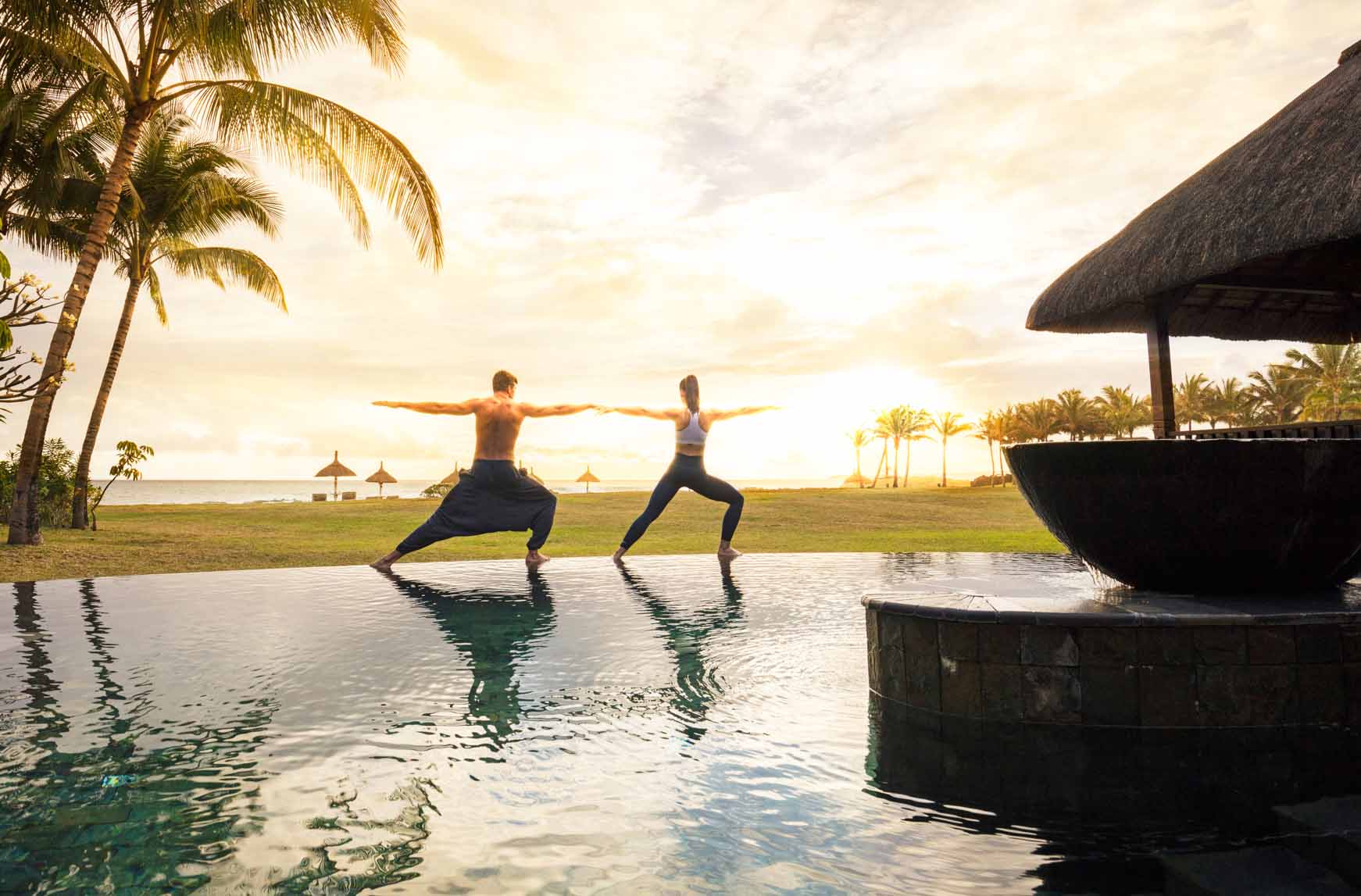 Guests at Shanti Maurice Resort & Spa India wellness resort
