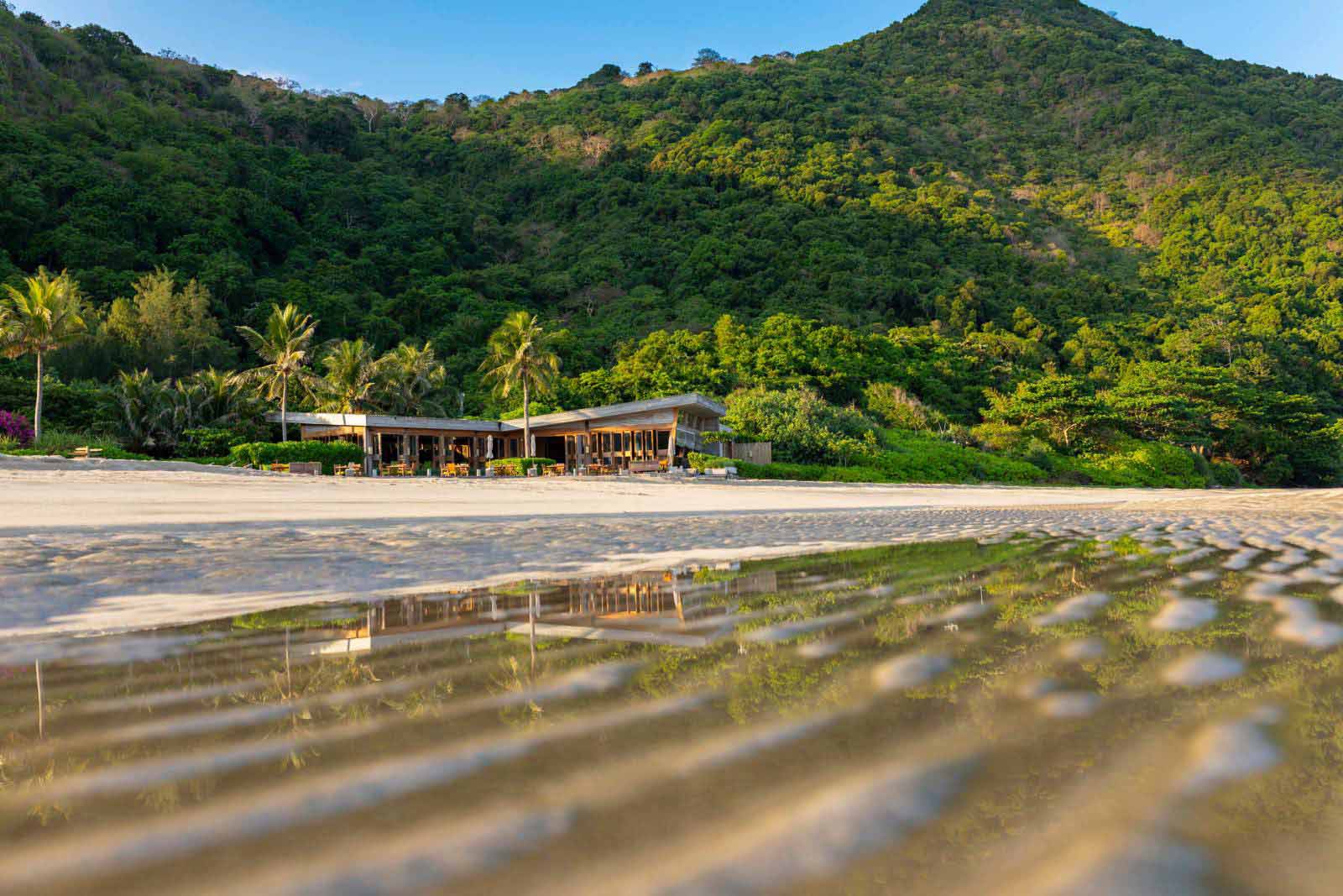 Beachfront at Six Senses Con Dao Vietnam wellness resort