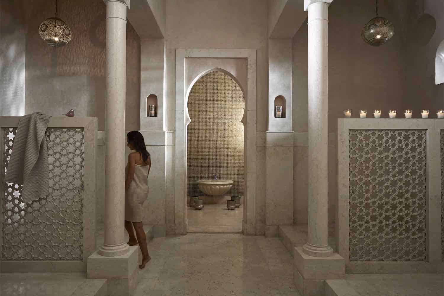 Guest at Royal Mansour Marrakech Morocco wellness resort
