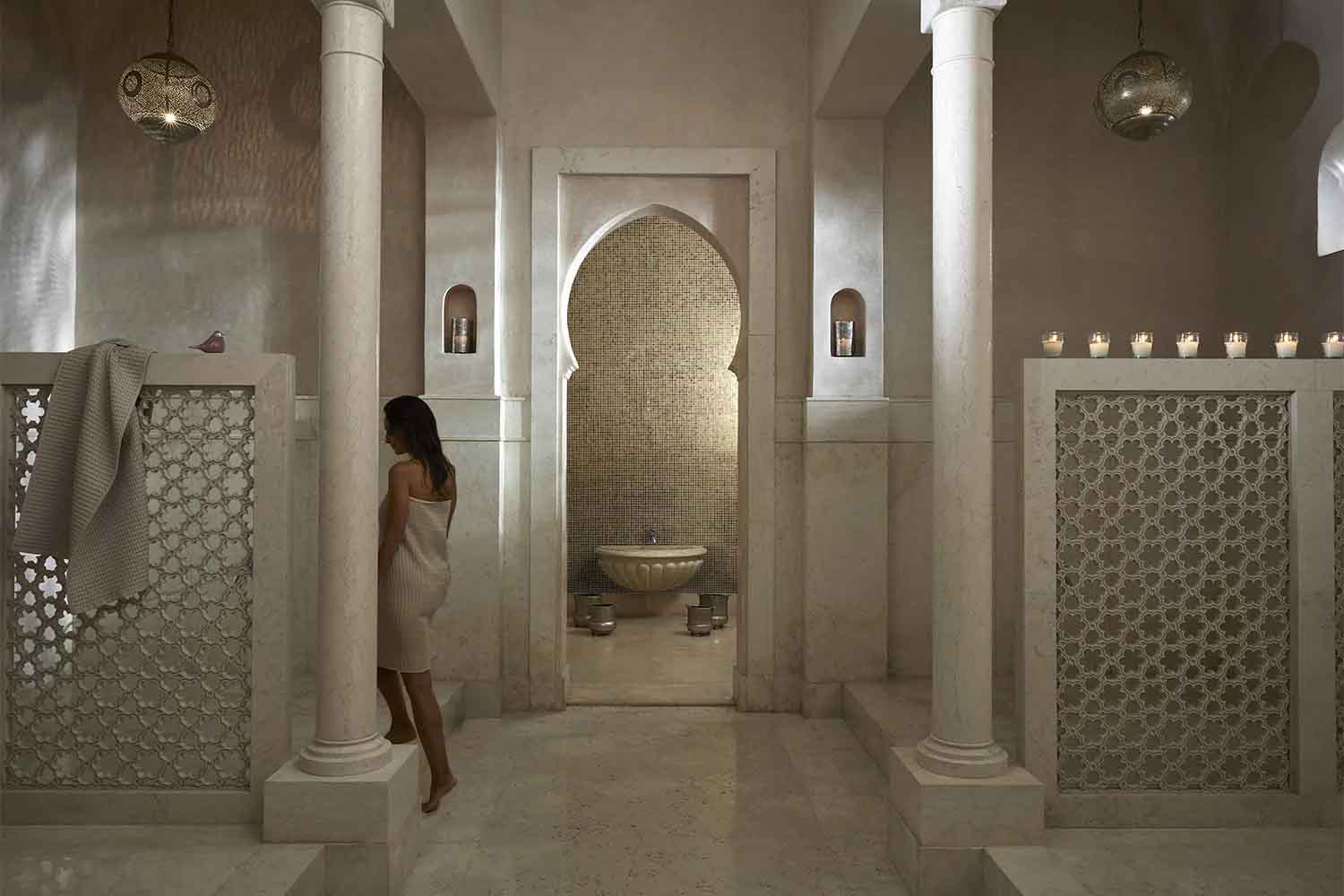Guest at Royal Mansour Marrakech Morocco wellness resort